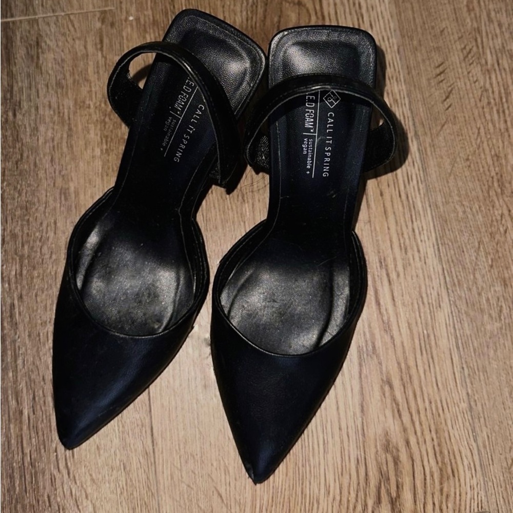 Call it spring black heels